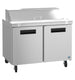 Hoshizaki SR48B-12 sandwich prep table refrigerator, right side view