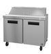 Hoshizaki SR48B-12 48 inch two section sandwich prep table refrigerator, Steelheart Series