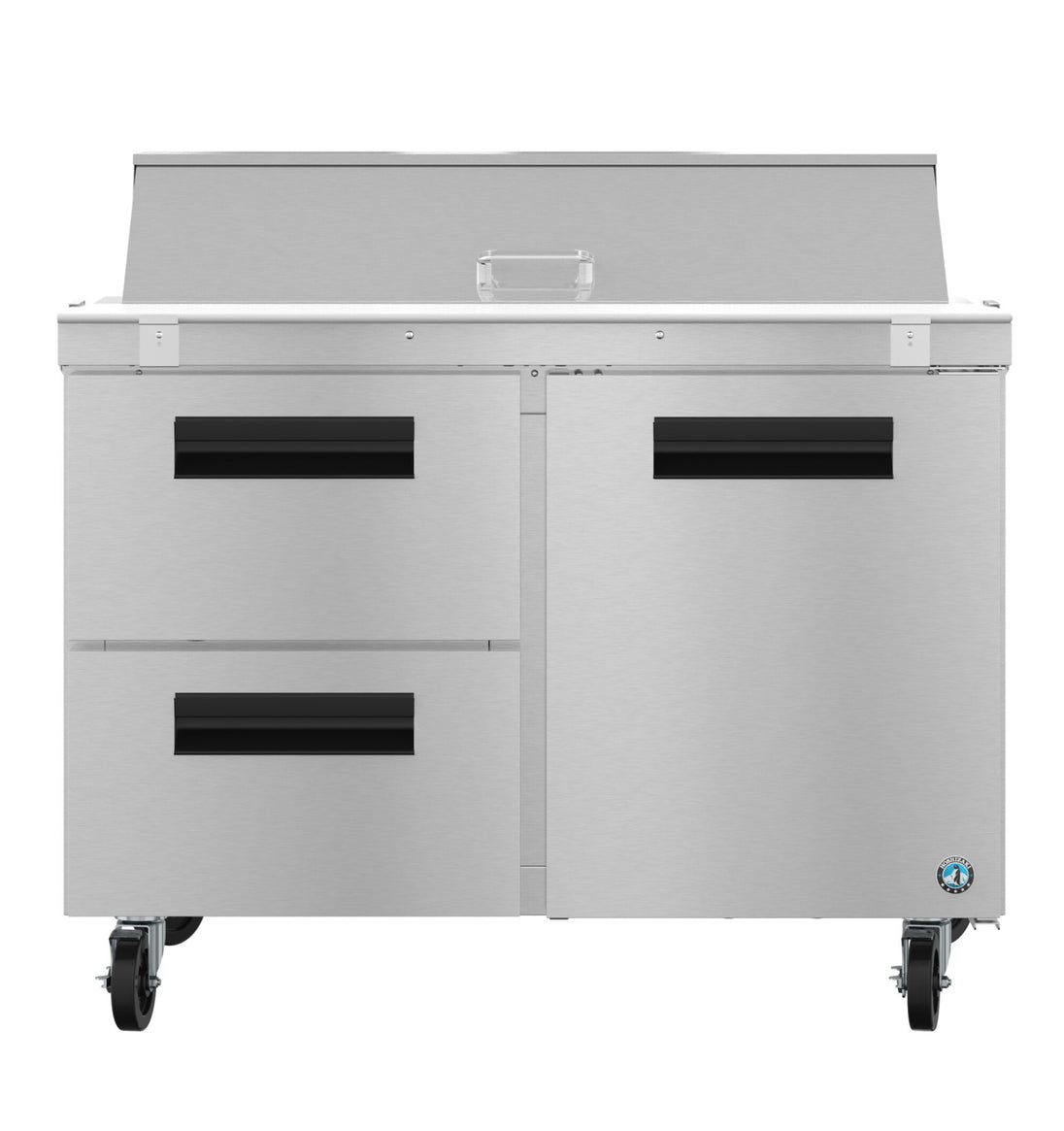 Hoshizaki SR48B-12D2 sandwich prep table refrigerator, front view