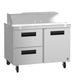 Hoshizaki SR48B-12D2 sandwich prep table refrigerator, right side view