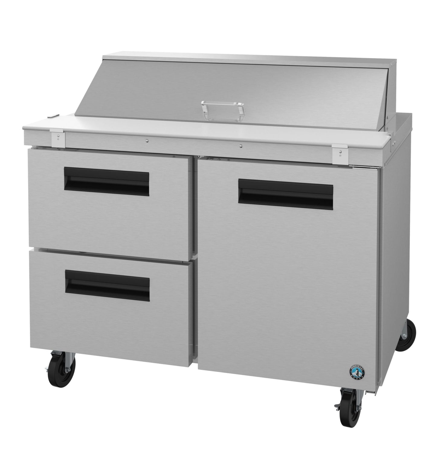 Hoshizaki SR48B-12D2 48 inch sandwich prep table refrigerator with drawer and door combination