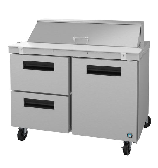Hoshizaki SR48B-12D2 48 inch sandwich prep table refrigerator with drawer and door combination