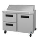Hoshizaki SR48B-12D2 48 inch sandwich prep table refrigerator with drawer and door combination