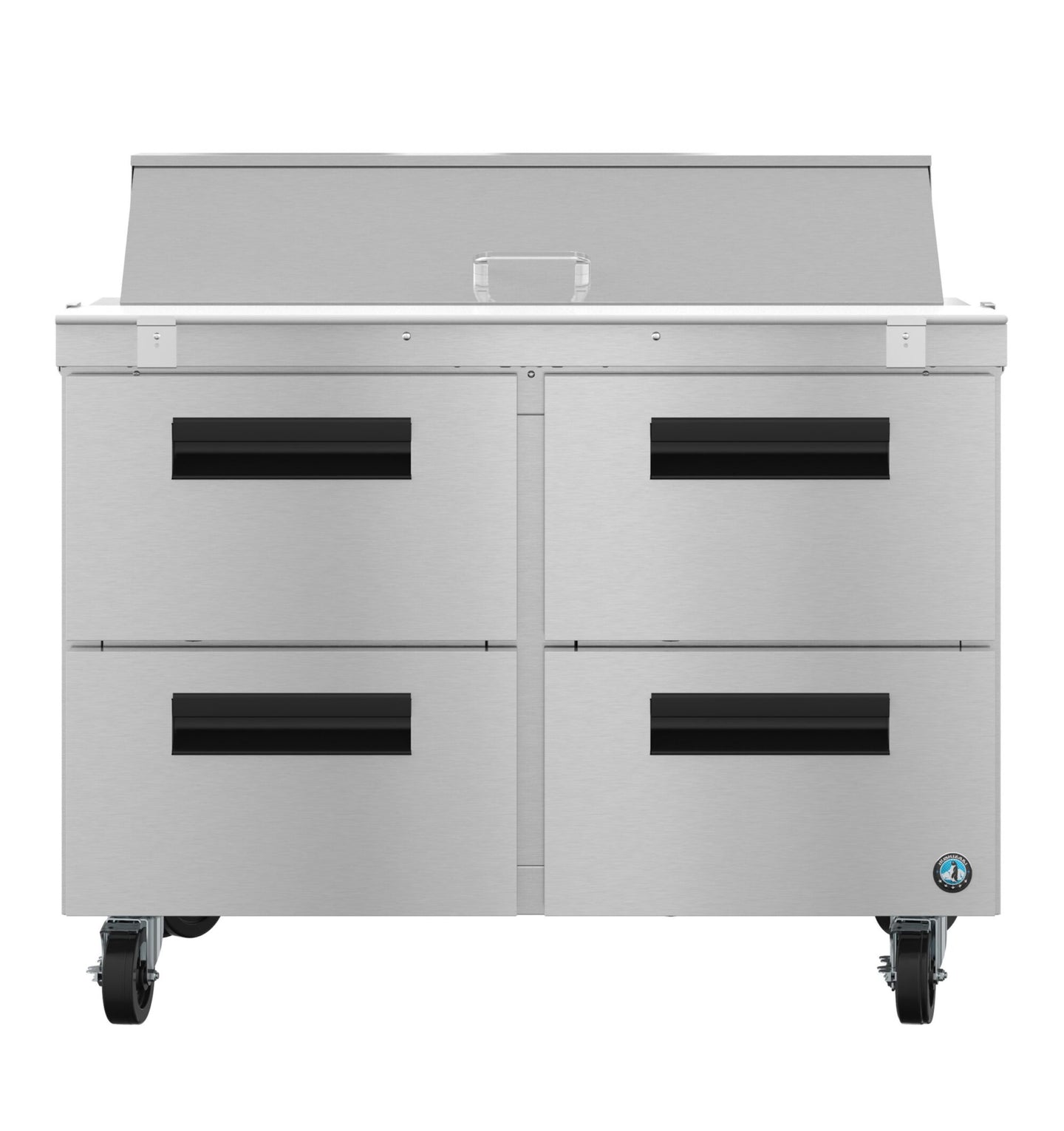 Hoshizaki SR48B-12D4 sandwich prep table refrigerator, front view