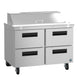 Hoshizaki SR48B-12D4 sandwich prep table refrigerator, right side view