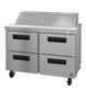 Hoshizaki SR48B-12D4 48 inch sandwich prep table refrigerator with four drawers