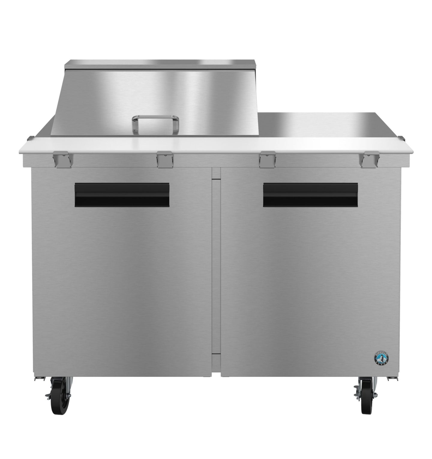Hoshizaki SR48B-12M Mega Top prep table refrigerator, front view