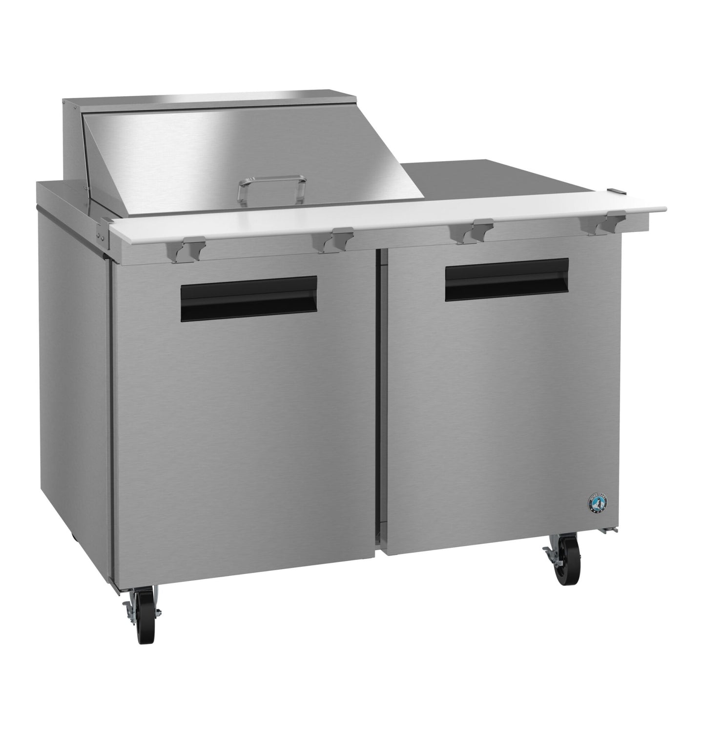 Hoshizaki SR48B-12M Mega Top prep table refrigerator, right side view