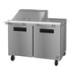 Hoshizaki SR48B-12M 48 inch two section Mega Top prep table refrigerator, Steelheart Series