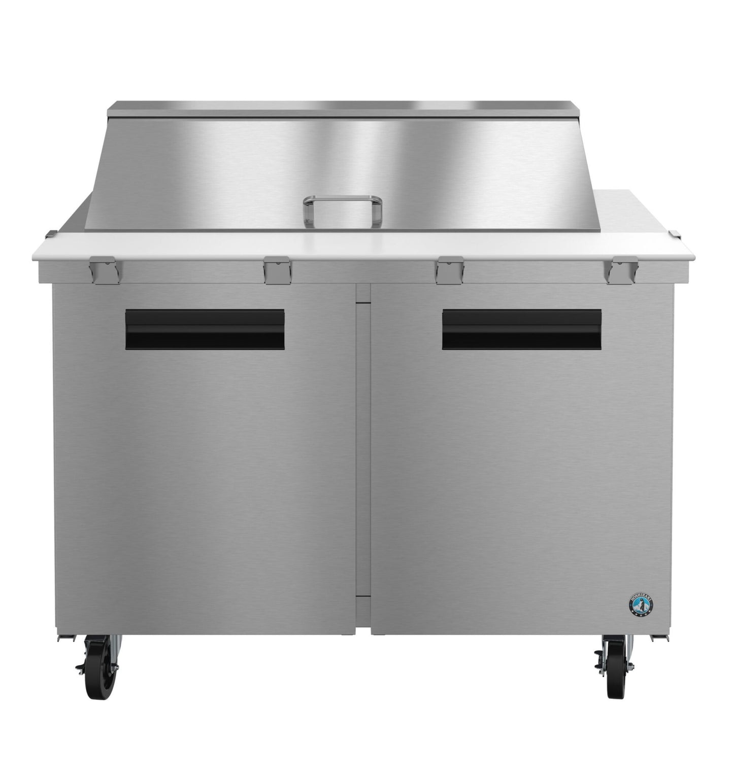 Hoshizaki SR48B-18M Mega Top prep table refrigerator, front view
