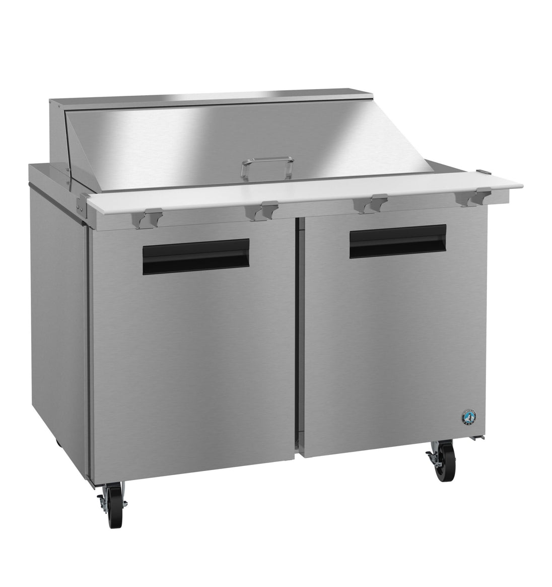 Hoshizaki SR48B-18M Mega Top prep table refrigerator, right side view