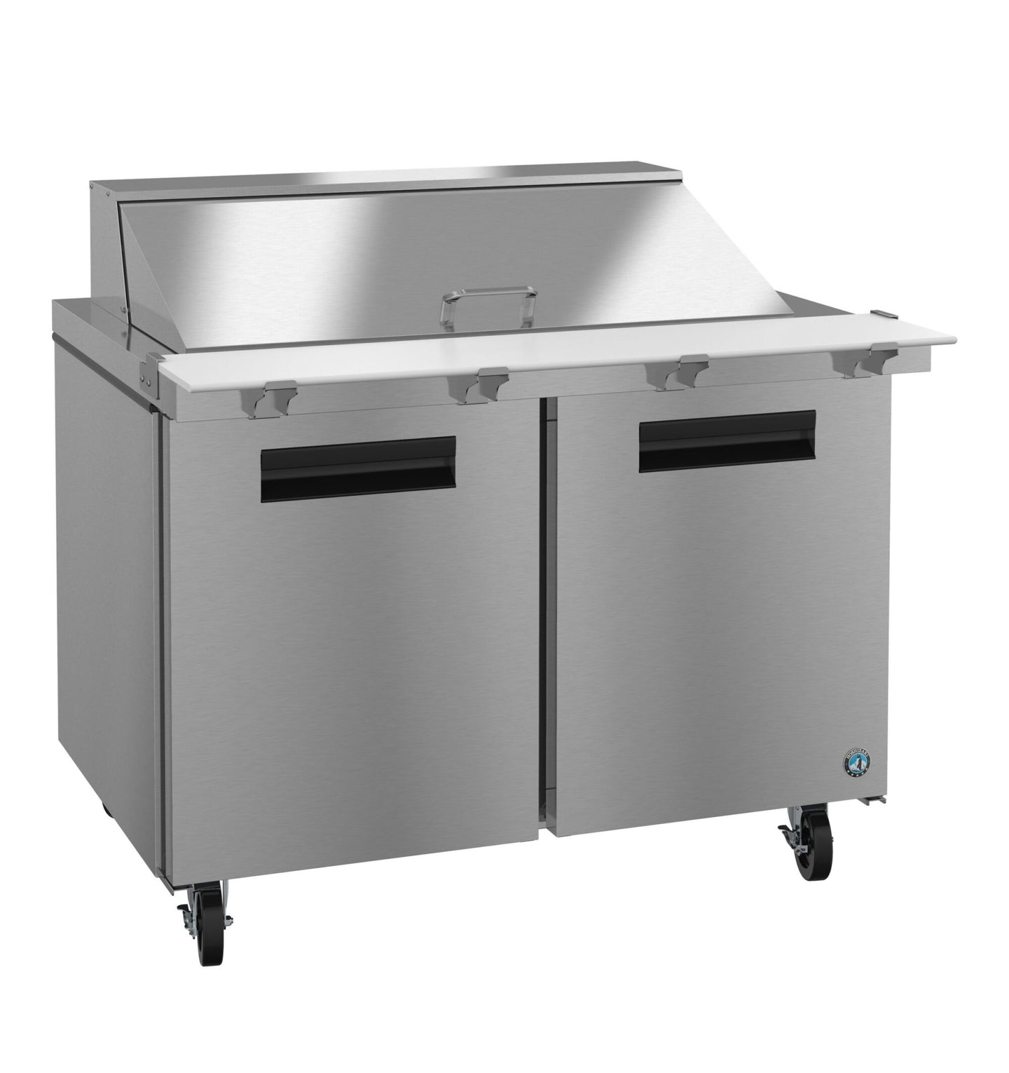 Hoshizaki SR48B-18M Mega Top prep table refrigerator, right side view