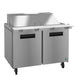Hoshizaki SR48B-18M Mega Top prep table refrigerator, right side view