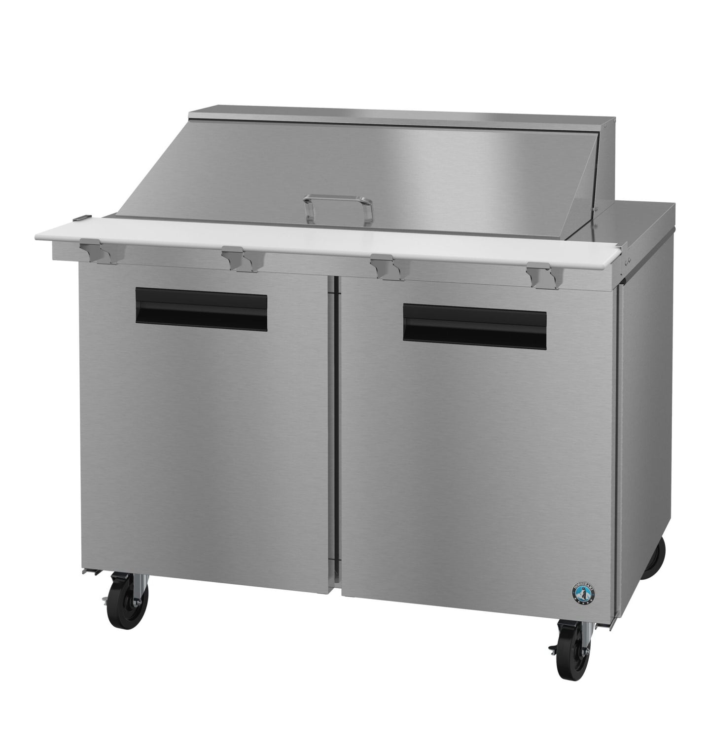 Hoshizaki SR48B-18M 48 inch two section Mega Top prep table refrigerator, Steelheart Series