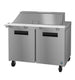 Hoshizaki SR48B-18M 48 inch two section Mega Top prep table refrigerator, Steelheart Series