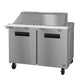 Hoshizaki SR48B-18M 48 inch two section Mega Top prep table refrigerator, Steelheart Series