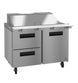 Hoshizaki SR48B-18MD2 Mega Top prep table refrigerator, right side view