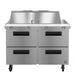 Hoshizaki SR48B-18MD4 Mega Top prep table refrigerator, front view
