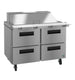 Hoshizaki SR48B-18MD4 Mega Top prep table refrigerator, right side view