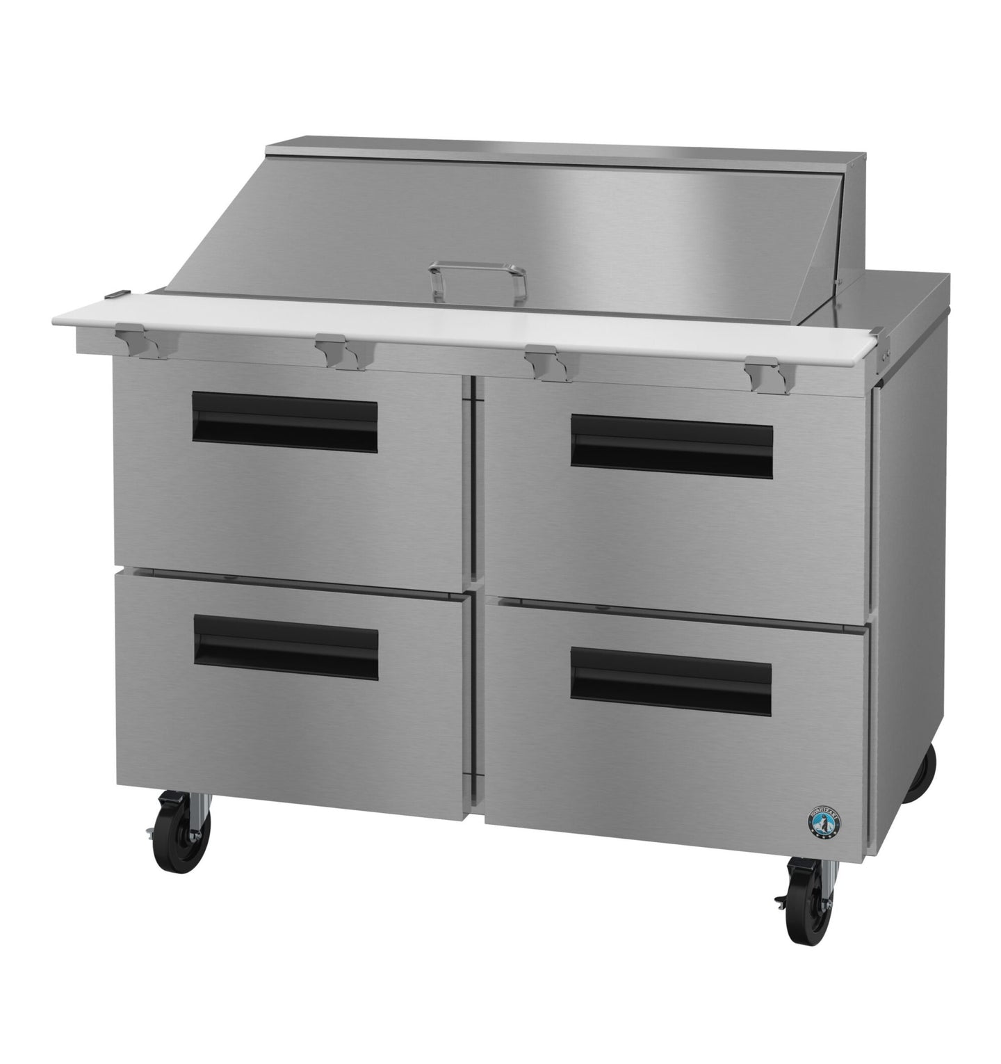 Hoshizaki SR48B-18MD4 48 inch two section Mega Top prep table refrigerator with four drawers
