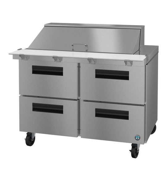 Hoshizaki SR48B-18MD4 48 inch two section Mega Top prep table refrigerator with four drawers