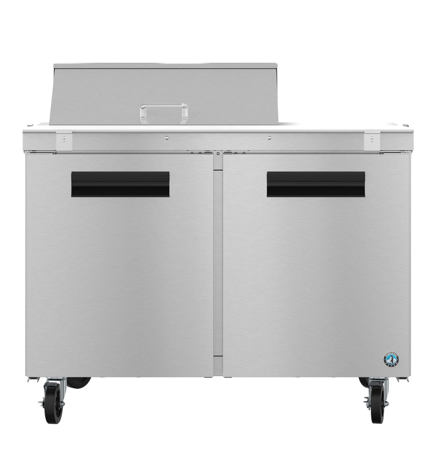 Hoshizaki SR48B-8 sandwich prep table refrigerator, front view