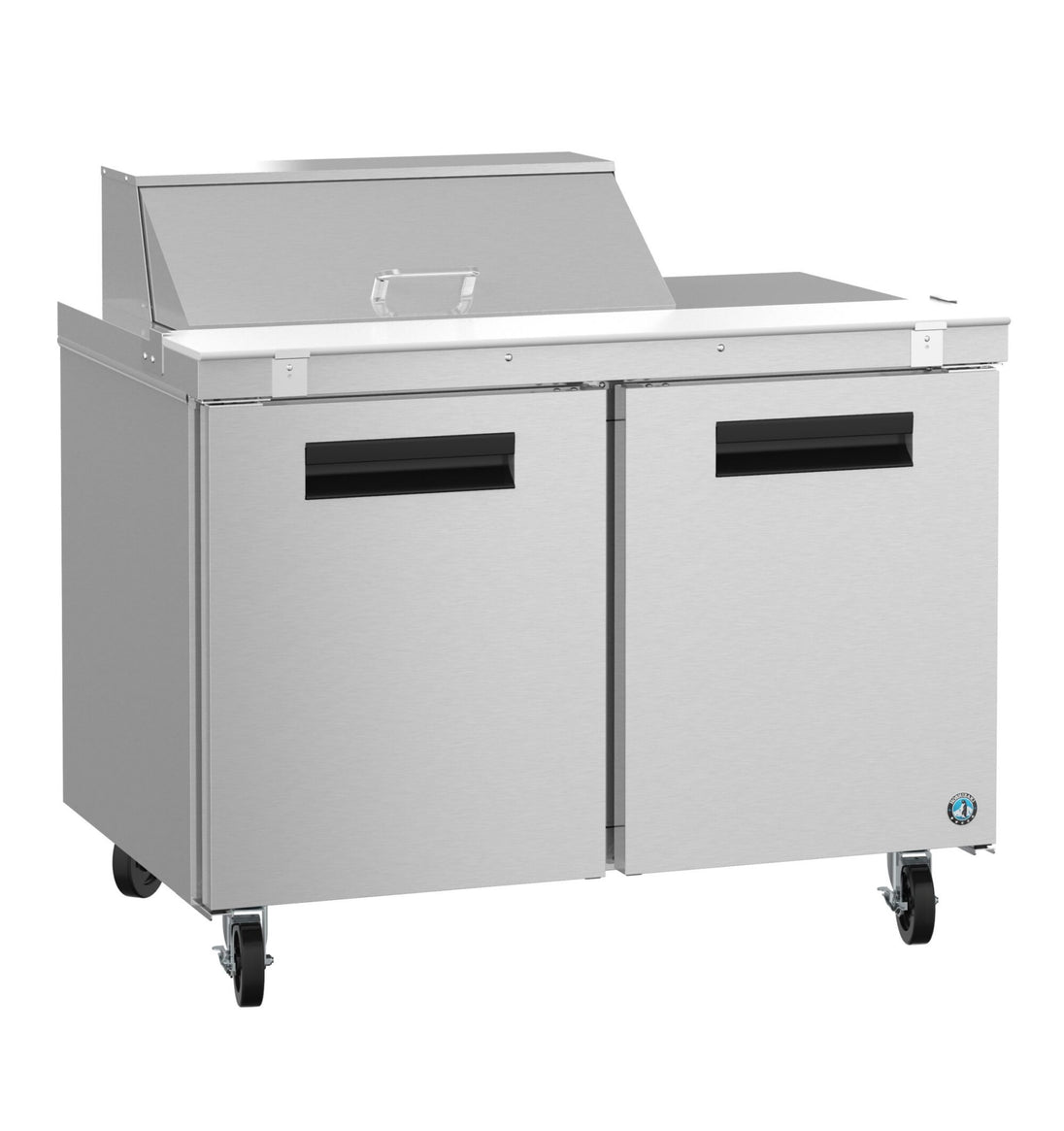 Hoshizaki SR48B-8 sandwich prep table refrigerator, right side view