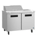 Hoshizaki SR48B-8 sandwich prep table refrigerator, right side view