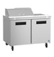 Hoshizaki SR48B-8 sandwich prep table refrigerator, right side view