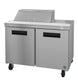 Hoshizaki SR48B-8 48 inch two section sandwich prep table refrigerator, Steelheart Series