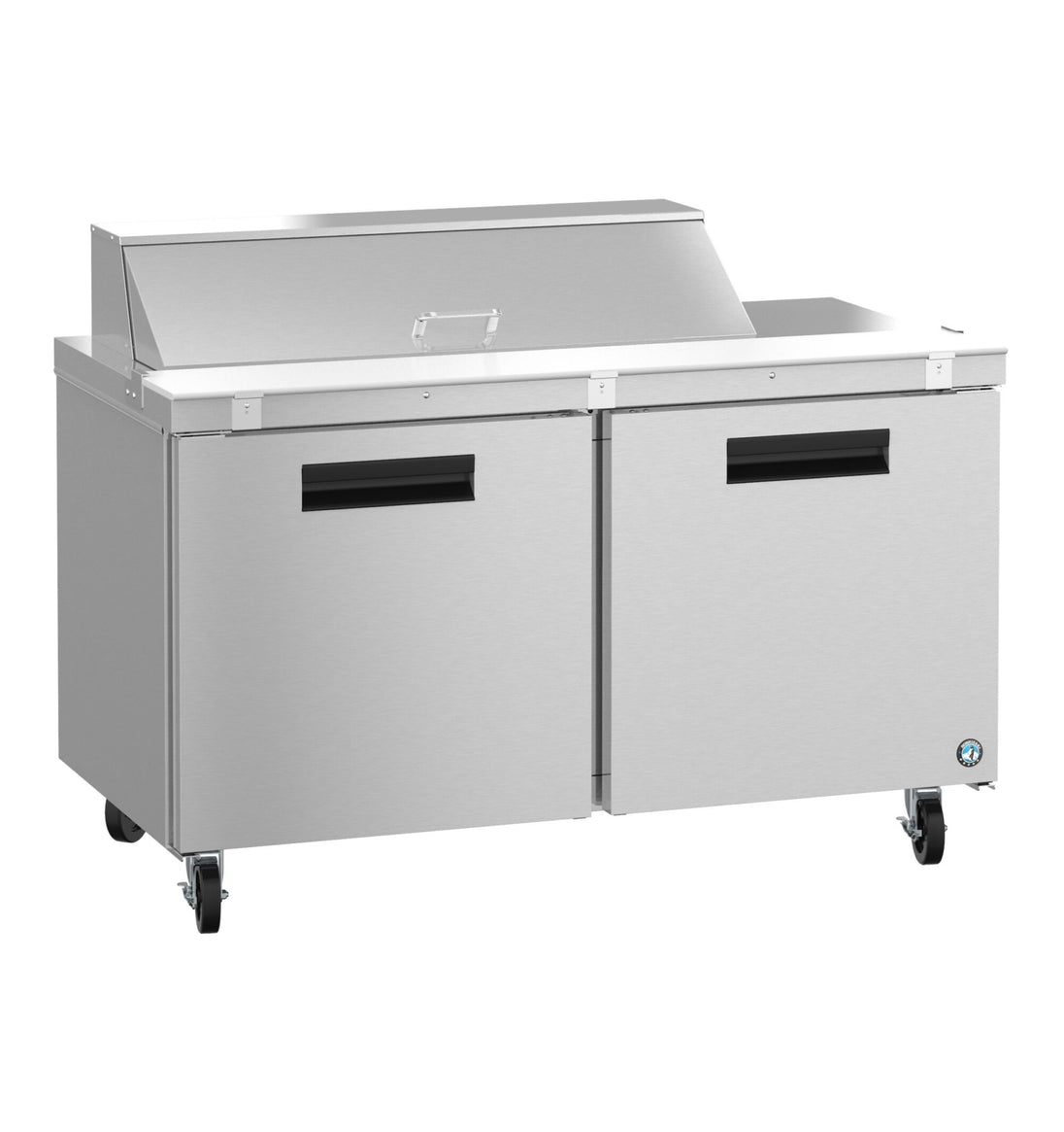 Hoshizaki SR60B-12 sandwich prep table right side profile view