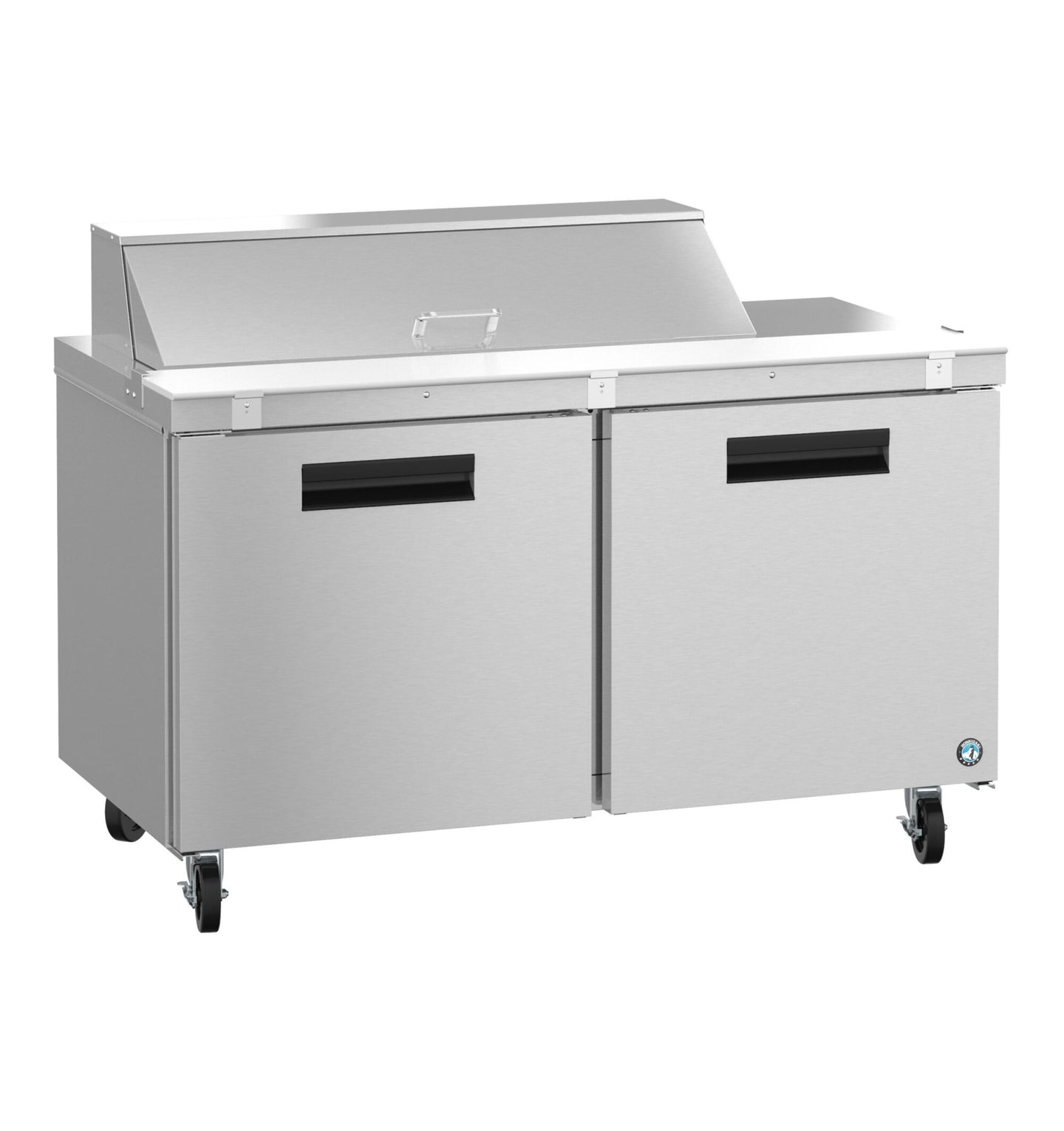Hoshizaki SR60B-12 sandwich prep table right side profile view
