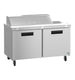 Hoshizaki SR60B-12 sandwich prep table right side profile view