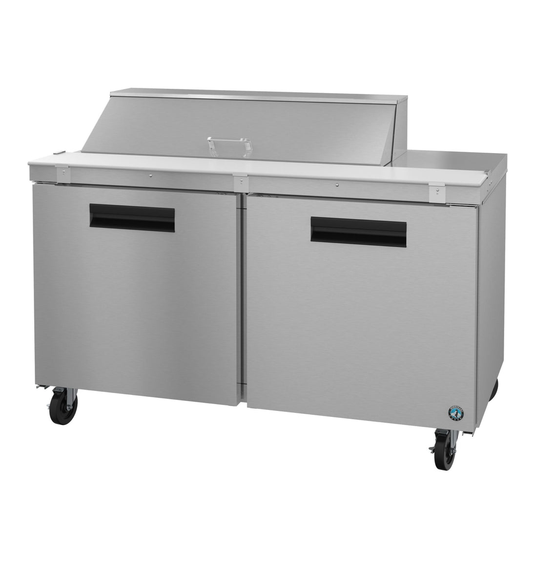Hoshizaki SR60B-12 60 inch two-section sandwich top prep table refrigerator