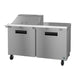 Hoshizaki SR60B-12M 60 inch two-section mega top prep table refrigerator