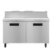 Hoshizaki SR60B-16 sandwich prep table front view with sixteen pan rail