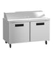 Hoshizaki SR60B-16 sandwich prep table right side profile view