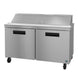 Hoshizaki SR60B-16 60 inch two-section sandwich top prep table refrigerator