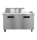 Hoshizaki SR60B-18M mega top prep table front view with eighteen pan rail