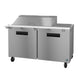 Hoshizaki SR60B-18M 60 inch two-section mega top prep table refrigerator