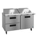 Hoshizaki SR60B-24MD2 mega top prep table right side profile view