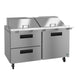 Hoshizaki SR60B-24MD2 mega top prep table right side profile view
