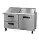 Hoshizaki SR60B-24MD2 60 inch mega top prep table refrigerator with drawer and door combination
