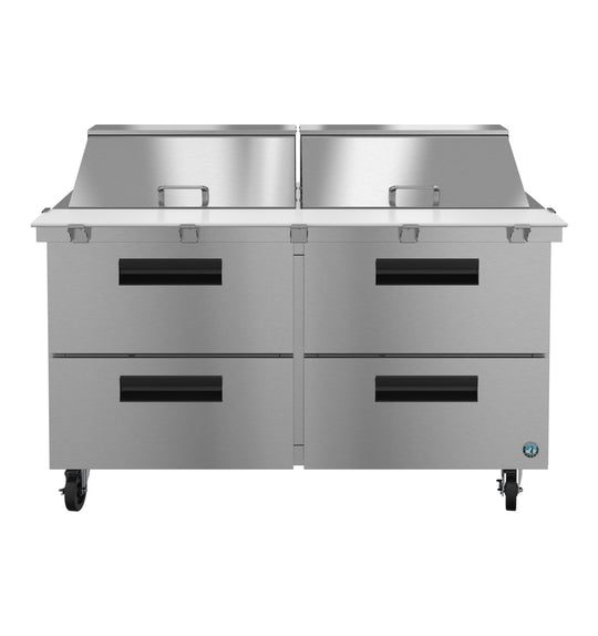Hoshizaki SR60B-24MD4 mega top prep table front view showing four drawers