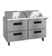 Hoshizaki SR60B-24MD4 mega top prep table right side profile view