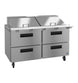 Hoshizaki SR60B-24MD4 mega top prep table right side profile view