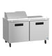 Hoshizaki SR60B-8 sandwich prep table right side profile view
