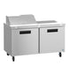Hoshizaki SR60B-8 sandwich prep table right side profile view