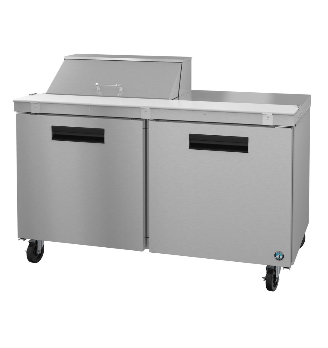 Hoshizaki SR60B-8 60 inch two-section sandwich top prep table refrigerator