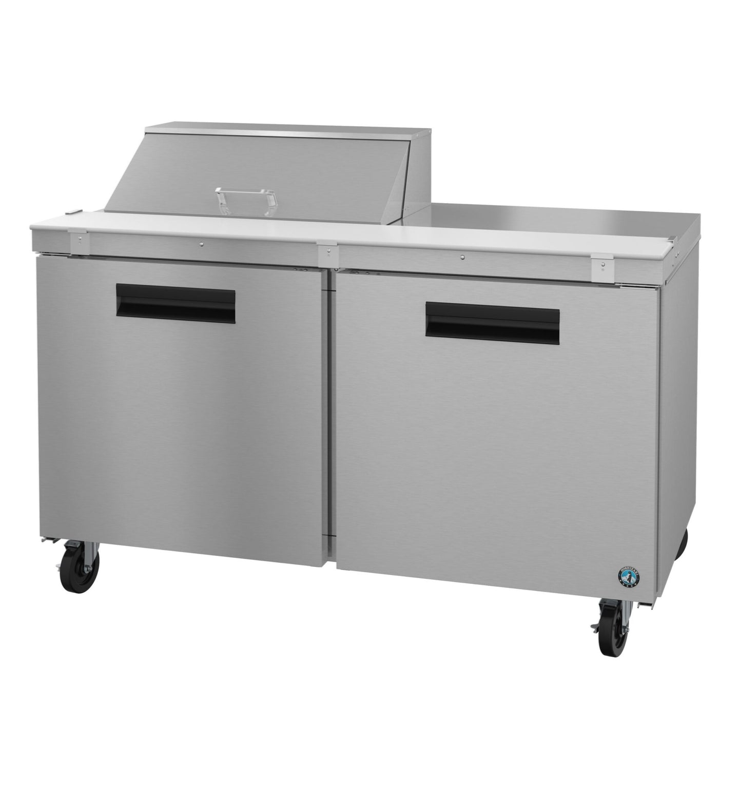Hoshizaki SR60B-8 60 inch two-section sandwich top prep table refrigerator